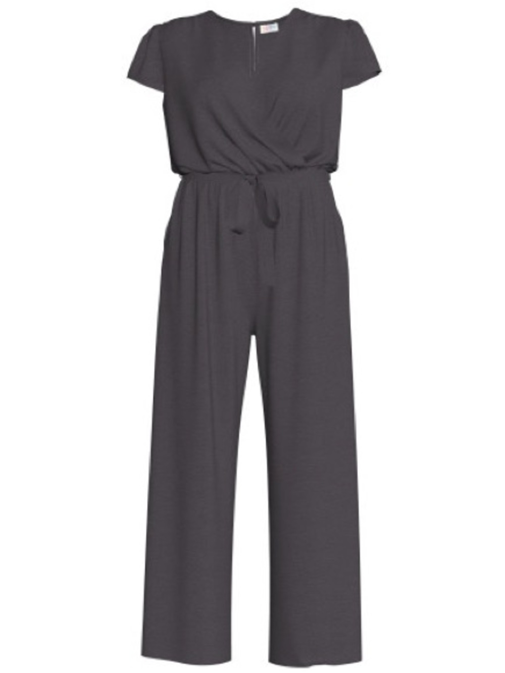 LuLaRoe Karen Jumpsuit Women’s 2XL Black Career Collection Wrap Wide Leg